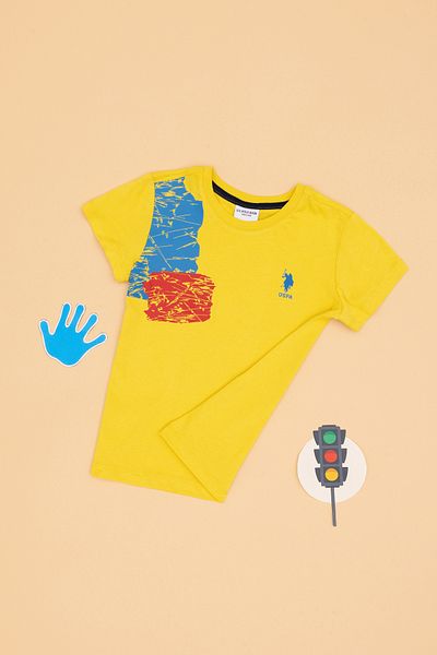 U.S. Polo Assn. Boy's Yellow T-Shirt 50307272-Vr094