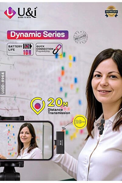 U & I Born To Win U&I Dynamic Series UIGD-8504 Wireless Microphone, 20M Range, Quick Connection, 10H Battery Life