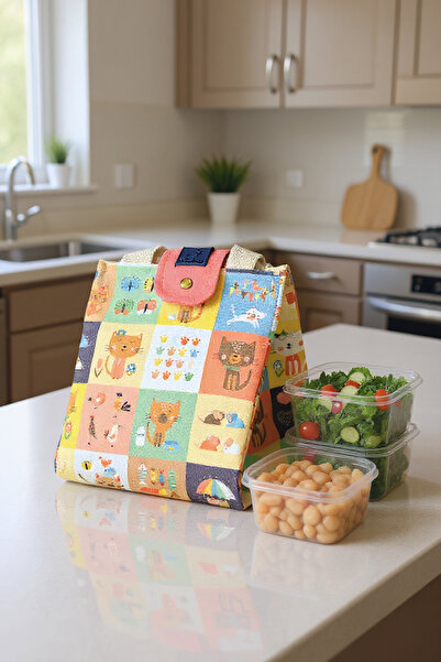 PUDUBAG Colorful Patterned Lunchbox for Kids and Adults