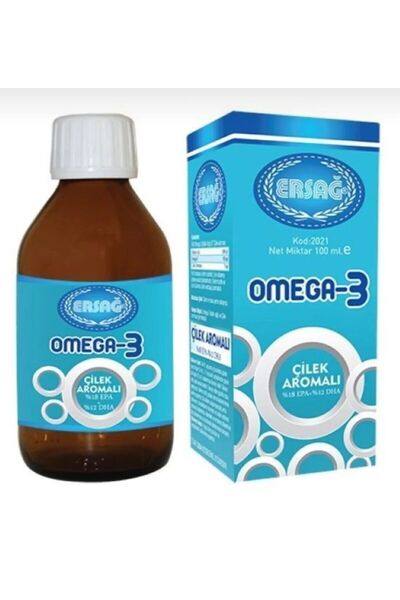 Ersağ Çilek Aromalı Omega-3 Sıvı