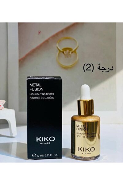 Kiko قطرات هايلايتينج جلو فيوجن من كيكو ميلانو 02 هايلايتر سائل للوجه مع لمسه نهائيه معدنيه