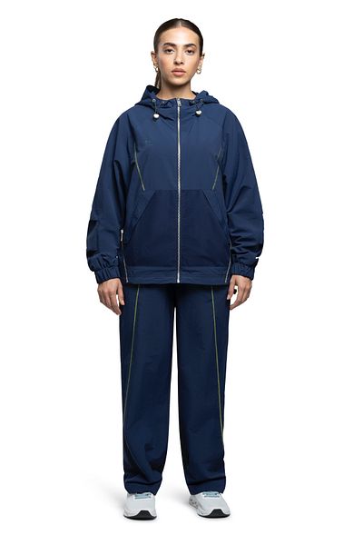 duneus Women's Zip-Up Hoodie - Dark Blue