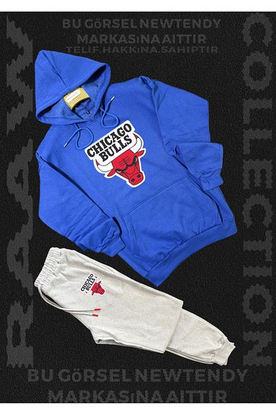 NEW TRENDY COLLECTİON Chicago Bulls Black Hooded Sweatshirt and Sweatpants Set – Unisex Sports & Casual