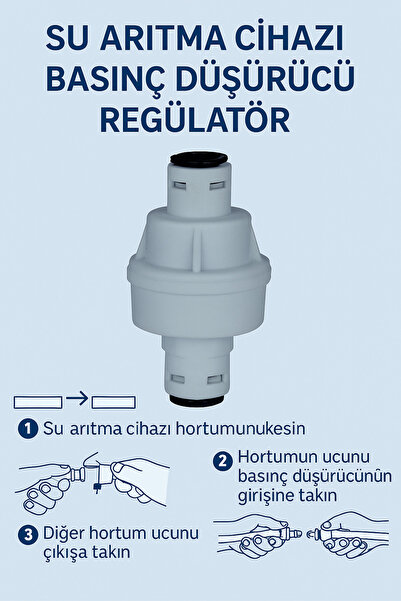 watalina Su Arıtma Cihazı Basınç Düşürücü Regülatör – Cihazınızı Yüksek Basın...