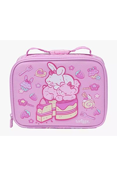 SMIGGLE Out&About Teeny Tiny Square Lunchbox- Tavşan Desenli Isi Yalıtımlı Be...
