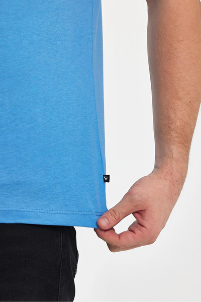 Nemonti Compact bumbac moale pentru bărbați, cu gâtul în formă de O tricou