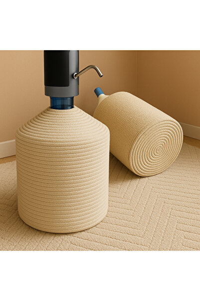 Efuliz Home Husă pentru sticlă de apă cu aspect de paie de iută, husă elegant...