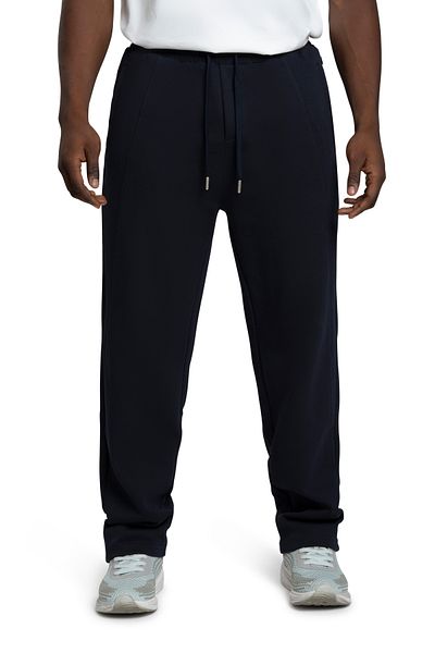 duneus Men's Wide-Leg Cotton Pants - Black