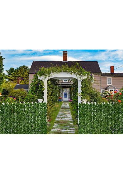 novim Set of two rolls artificial green fence for hedge effect, water resistant and sun-resistant
