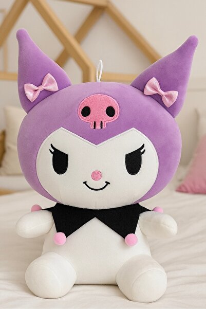 POLLYTOYS PELÜŞ OYUNCAKTA DÜNYA MARKASI Kuromi peluş oyuncak ve deri çanta ikisi bir arada geliyo üretici firma