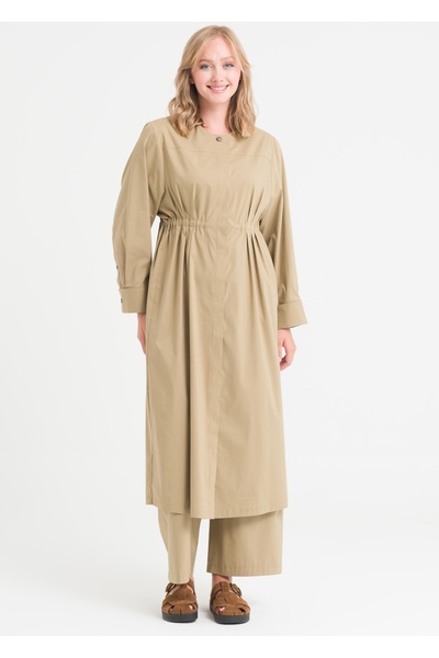 Armağan Drawstring Waist Crew Neck Tunic