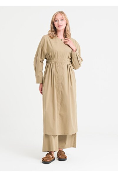 Armağan Drawstring Waist Crew Neck Tunic