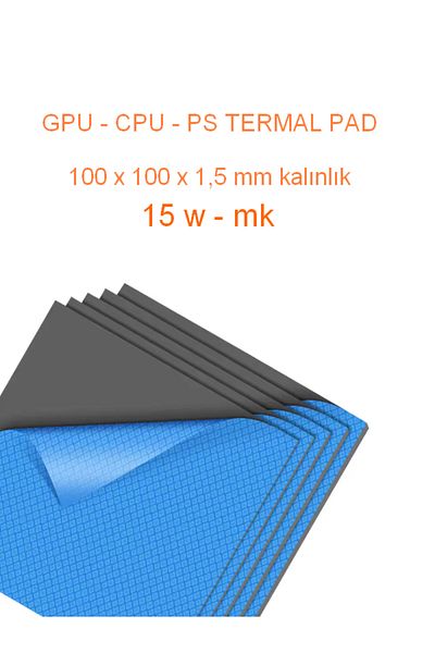 siar 100 X 100 X 1.5 mm Gray Thermal Conductive Pad - 15 W/M-K