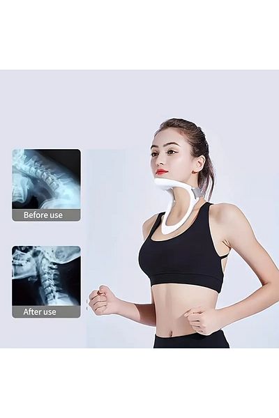 BGA Neck Traction Corrector and Adjustable Neck Brace Posture Corrector Neck Support