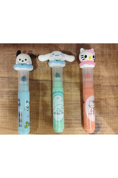 ada çanta kırtasiye 3 Pcs Sanrio Characters Highlighter Ad81567