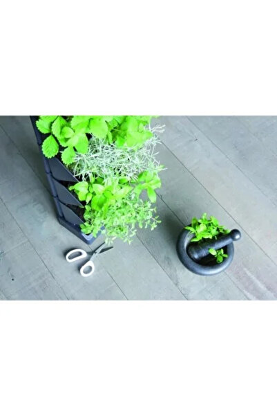 Prosperplast Διακοσμητικές γλάστρες, αρθρωτές, ανθρακί, 4 x 1 λίτρο, σετ 4 τεμαχίων, 19,5 x 11,4 x 47,5 cm, Mini Cascade