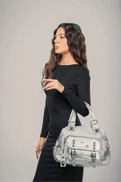 Işıltı kidss Wawin Gray Skin Shoulder Bag