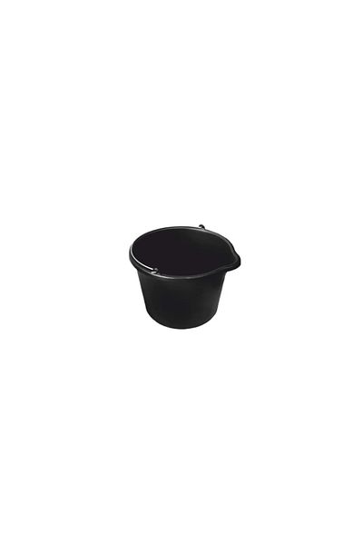 richmann Construction Bucket with Spout, Metal Handle, Black, 12 L,
