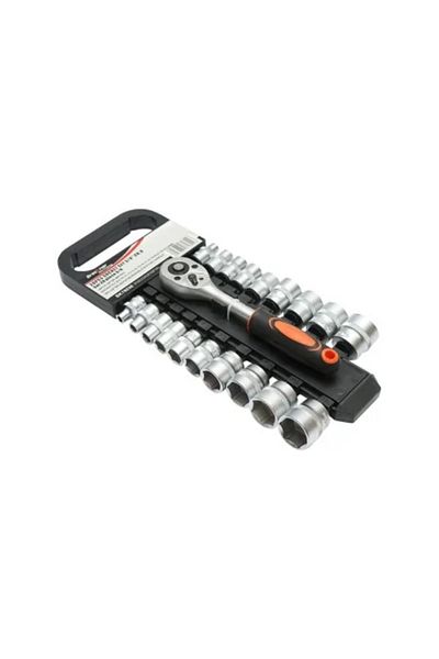 Breckner Germany Socket Wrench Set, 3/8 inches, Metric Cr-V, Reversible Ratchet, 20 Pieces, Breckner Germany