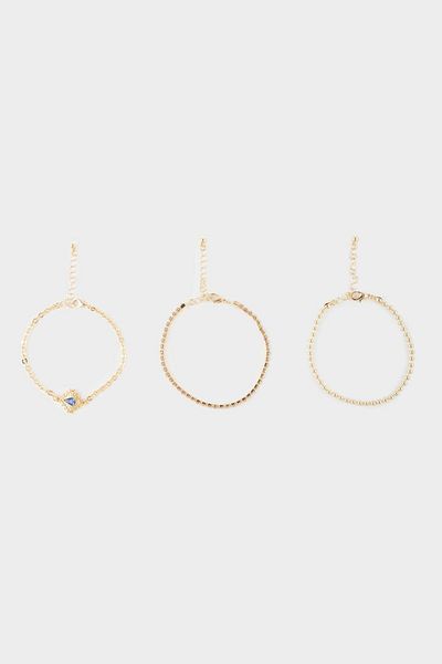 DeFacto Women's Triple Gold Bracelet F6622Axns