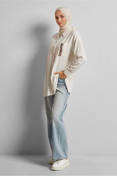 Alvina Viscose Linen Tunic 45646