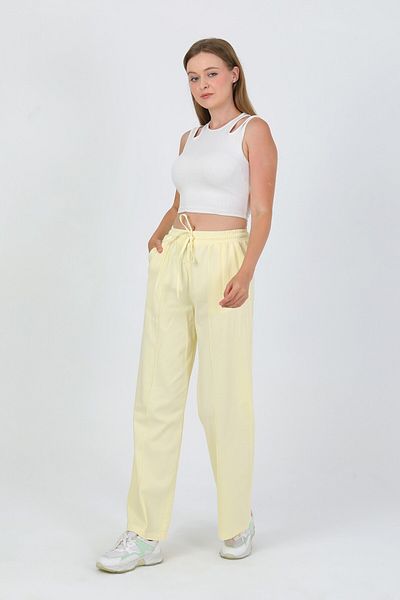 TANISA Rovira Yarn Detail Gabardine Trousers Tns-4157