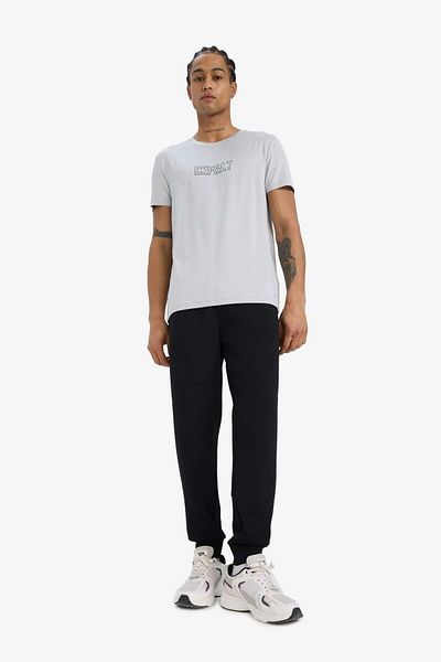 DeFacto Defactofit Slim Fit Tight-Fitting Crew Neck Stretch Fabric Printed Sportsman Short Sleeve T-Shirt E7516Ax25Au