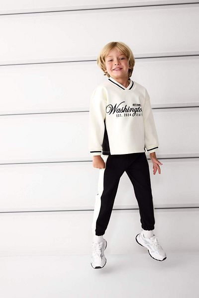 DeFacto Baby Boy 2 Piece Set Printed Sweatshirt Sweatpants G1562A525Au