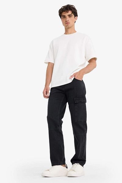 DeFacto Relax Fit Wide Leg Jeans F2986Ax25Au