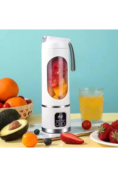 Tradeo Portable USB Rechargeable Blender – 6-Blade Smoothie Juicer Cup for Shakes & Fruit Drinks