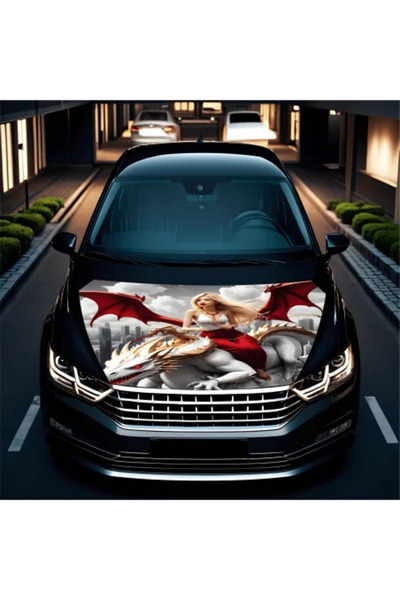 Avex Fólie na kapotu auta „Hood Art“, odolná vůči venkovním vlivům, velikost M (165 x 120 cm)