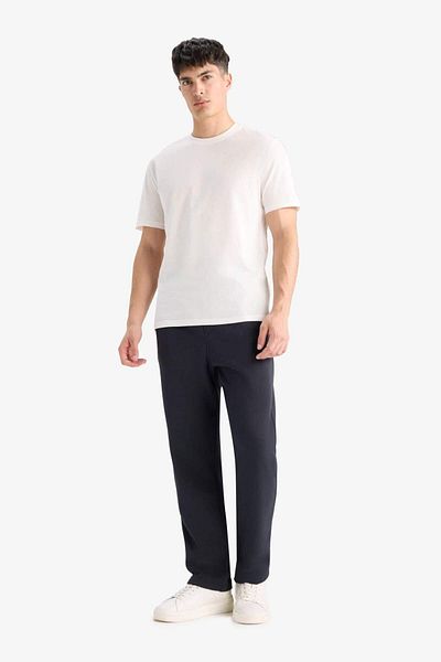 DeFacto Regular Fit Waist Lace Pocket Straight Leg Thick Sweatpants D7836Ax25Au