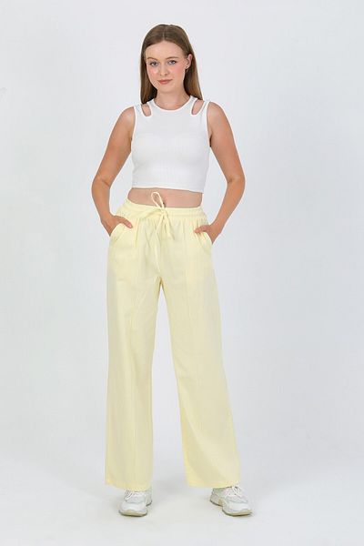 TANISA Rovira Yarn Detail Gabardine Trousers Tns-4157