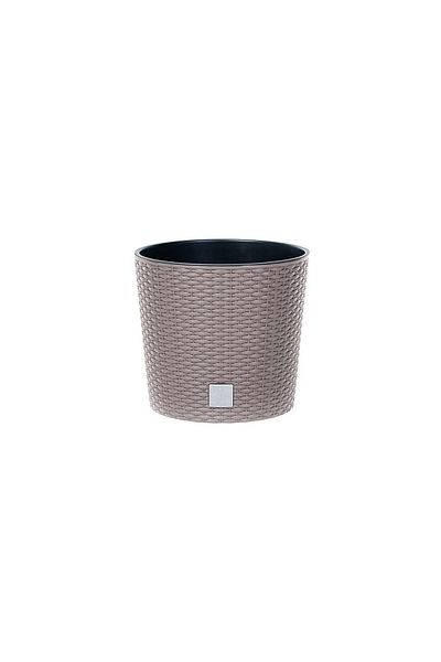 Prosperplast Decorative Pot, Prosperplast, Rato Round, Round, Brown, 25.6 x 21.9 cm
