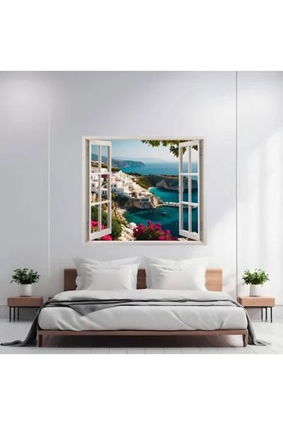 Avex Printed colored foil for wall decor in home, dimensions 125 x 110 cm, model: VIEW TO HAVEN 14