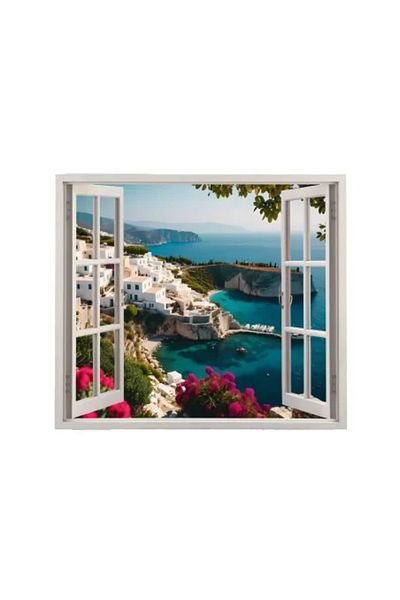 Avex Printed colored foil for wall decor in home, dimensions 125 x 110 cm, model: VIEW TO HAVEN 14