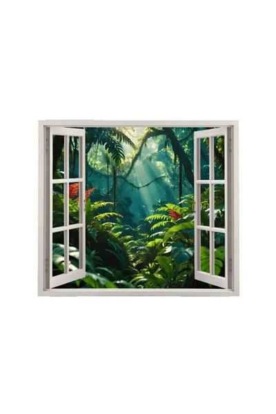 Avex Printed color foil for wall decoration, size 125 x 110 cm, model: VIEW TO HAVEN 21