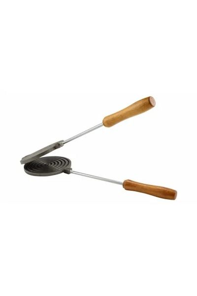 Perfect Home Waffle/Iron Grill, Cast Iron, with Handle, 13 cm, Perfect Home