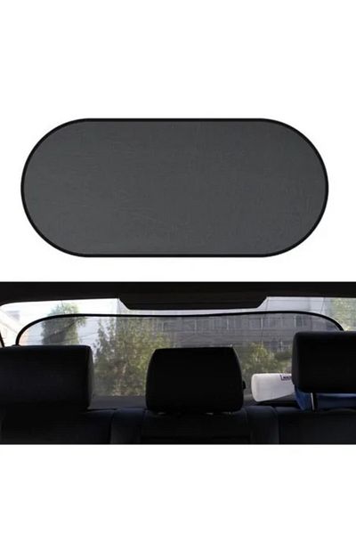 Avex Car Rear Window Sunshade, 100 x 50 cm, Black color, suction cup attachment