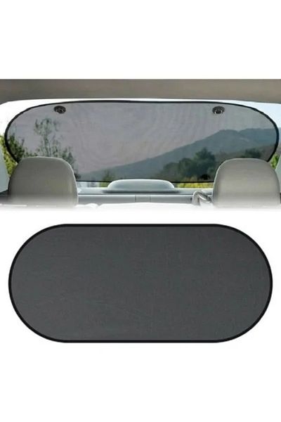 Avex Car Rear Window Sunshade, 100 x 50 cm, Black color, suction cup attachment