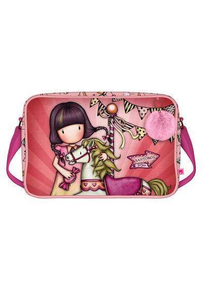 Gorjuss School Satchel Carousel Salmon (35 x 26.5 x 10.5 cm)
