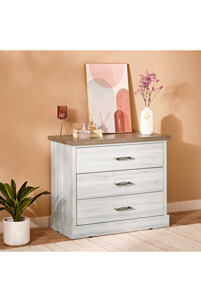 Home Box خزانة أنجيليك بثلاثة أدراج بدون مرآة