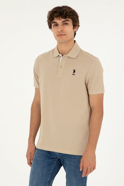 U.S. Polo Assn. Men's Beige Polo Shirt