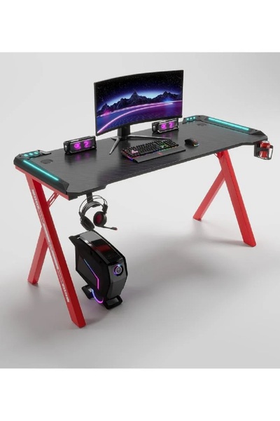 Fun Moment 120x60cm gaming computer table with RGB lighting