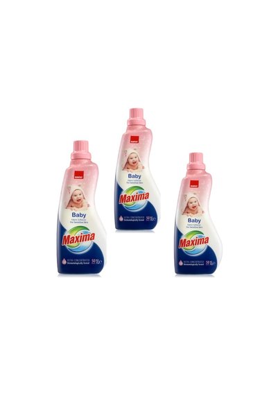 Sano Balsam de rufe ultra concentrat pentru bebeluși, pachet de 3, 40 de spălări, 1L
