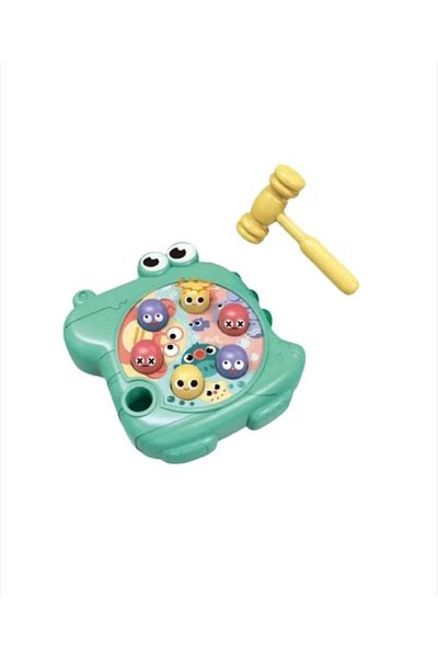 OEM Whack a Mole toy, with hammer, Crocodile, Green