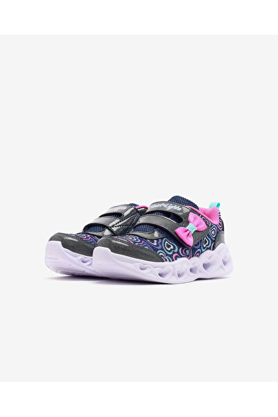 SKECHERS HEART LIGHTS BOOGIE LAND Küçük Kız Çocuk Lacivert Işıklı Spor Ayakkabı 303258N NVMT