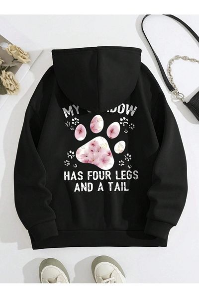 COHERENT Unisex Men/Women Colorful Shadow Custom Printed Cotton Oversize Hooded Sweatshirt
