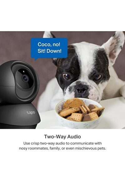 TP-LINK Camera supraveghere interior Tapo C211, 2K 3MP, PTZ, Urmarire miscare, Microfon si difuzor,