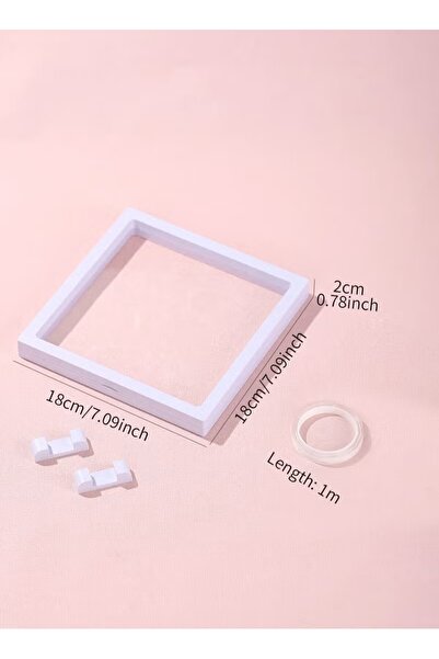 KHAJUL Transparent Nail Storage Box with Acrylic Stand and Double-Sided Adhesive, for Nail, Ornament